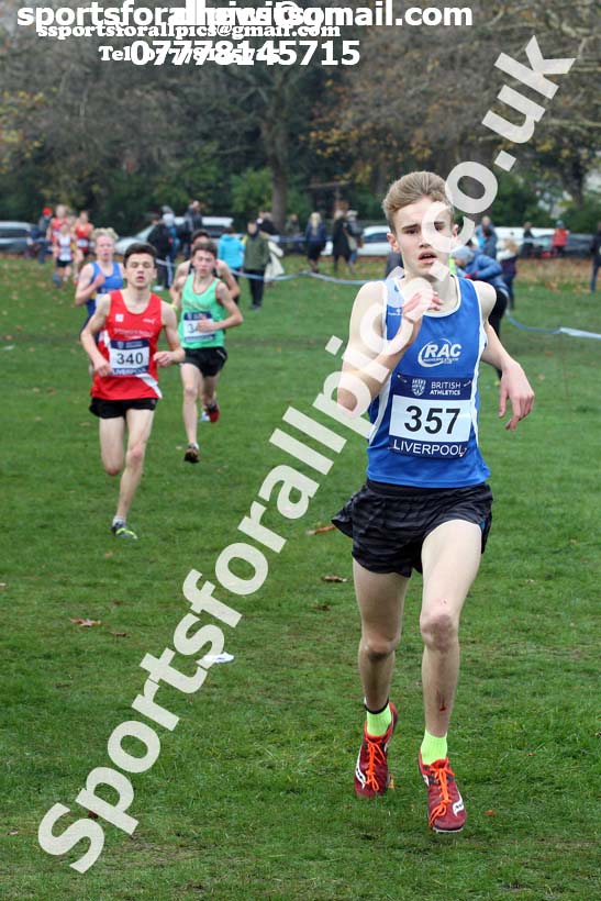 Boys under-15s British Athletics Liverpool Cross Challenge, Sefton Park, Liverpool. Photo:  David T. Hewitson/Sports for All Pics